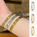 Designer New Screw Bracelet 8mm Luxury Bracelet Striped Texture Classic Bangle 18K Gold Silver Plated for Women Men Wedding Jewelry with Box Size16-19 Great Shopping 4You