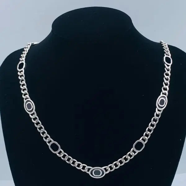 Designer Necklace Luxury Gold Sliver Chain Womens Pendant Necklace Jewelry Bracelet Necklaces for Women Couple Wedding Party Great Shopping 4You