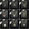Luxury Designer Necklace Letter Pendant Plated Crysal Necklace Choker Women Wedding Party Jewerlry Accessories with Box Great Shopping 4You