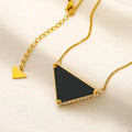 Womens Design Brand Necklace 18K Gold Plated Crystal Stainless Steel Luxury Necklaces Choker Chain Letter Pendant Wedding Jewelry Accessorie Great Shopping 4You