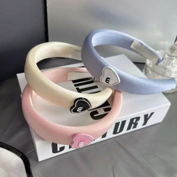 Headbands for Ladies Solid Color Padded Hairband Wide Edge Fashion Headwraps for Womens Comfortable Fabric Great Shopping 4You