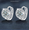 S925 Sterling Silver Moissanite Sunflower Hoop Earrings for Women Hypoallergenic Lightweight Jewelry Great Shopping 4You