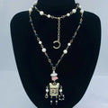 Designer Robot Series Long Necklace Luxury Robot Sweater Chain High Quality Women's Long Necklace New Design Collectible Great Shopping 4You
