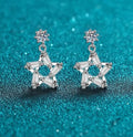 925 Sterling Silver Moissanite Geometric Star Earrings for Women, Elegant and Sparkling, Perfect for Daily Wear or Special Occasions. Great Shopping 4You