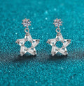 925 Sterling Silver Moissanite Geometric Star Earrings for Women, Elegant and Sparkling, Perfect for Daily Wear or Special Occasions. Great Shopping 4You
