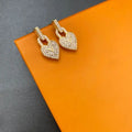 Luxury Designer Earrings for Women letter Stud Party Crystal Gold Plated Wedding Engagement Earrings Gift Jewelry Great Shopping 4You