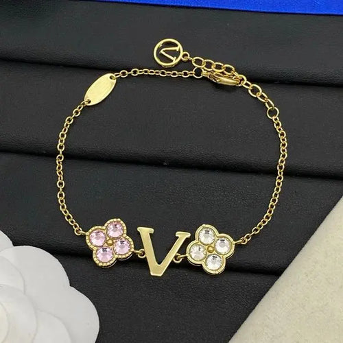 Bangle Designer Charm Bracelet For Women Luxury Womens Gold Love Links Bracelets Ladies Letter Chains Bangle Jewelry Great Shopping 4You