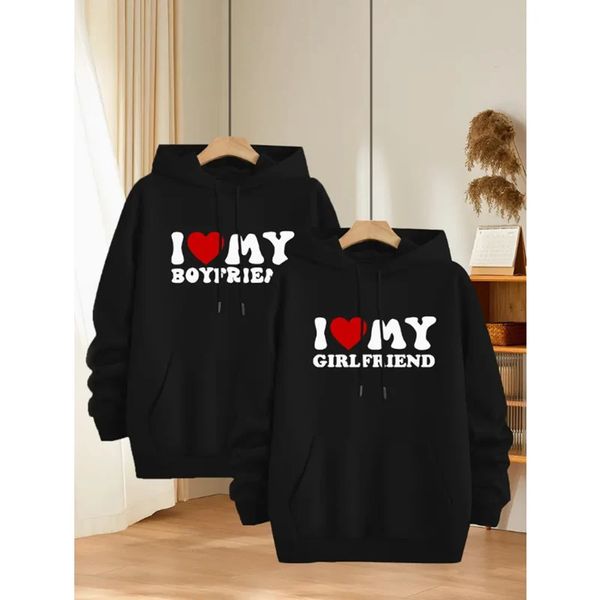 I Love My Girlfriend Hooded Sweatshirt