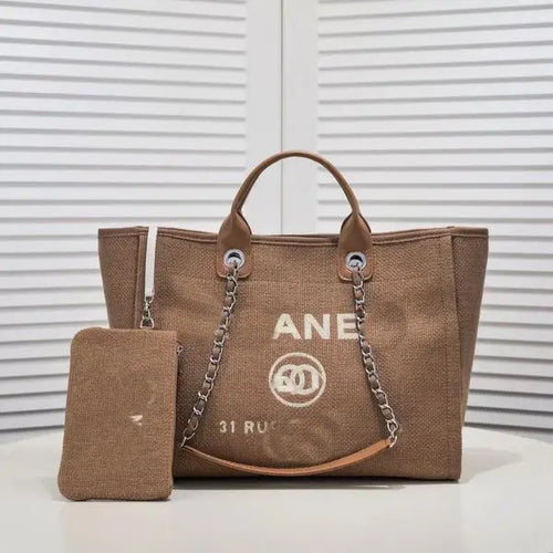22C 2023 Tattoo Logo Canvas Luxury Handbag Designer Diagonal Underarm Handbag Fashion Women's Liberty Boat Beach Bag Bulk Shopping Mother and Child Bag Great Shopping 4You