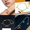 Bracelet Designer Brand Luxury Women Bangle Classic Necklace Pendant Bracelet Set Wedding Party Chain Jewelry Gift with Box Great Shopping 4You