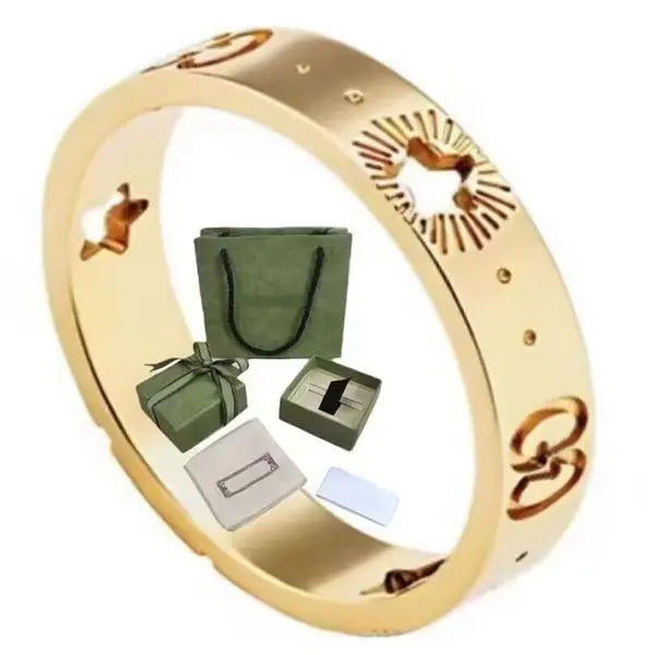Extravagant Simple heart Love Ring Gold Sier Rose Colors Stainless Steel Couple Rings Fashion Women Designer Jewelry Lady Party Gifts Great Shopping 4You