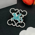 Autumn and Winter Coat Pin Brooch New Style Enamel Unicorn Design Brooch Neutral Style Classic Brand Christmas Gift Couple Gift Great Shopping 4You