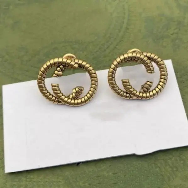 Charm earring design High Quality 316L Stainless Steel Hip Hop diamond Stud Earings 18K Gold Rose Earrings for Women Party Wedding Hoop Wholesale with box Great Shopping 4You