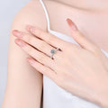 Moissanite Women's Ring with PT950 Plating, Vintage Vine Design, 925 Sterling Silver Wedding Ring, Elegant Engagement Jewelry, Cross-Border Wholesale. Great Shopping 4You