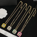 Fashion Pendant Necklace Classic Luxury Necklaces Personality Letter Design 4 Color Temperament Jewelry Great Shopping 4You