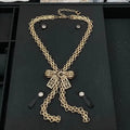 Classic Crystal Pendant Long Chain Brand Necklace Womens Fashion Diamond Designer Necklace Luxury party Jewelry Gift Great Shopping 4You