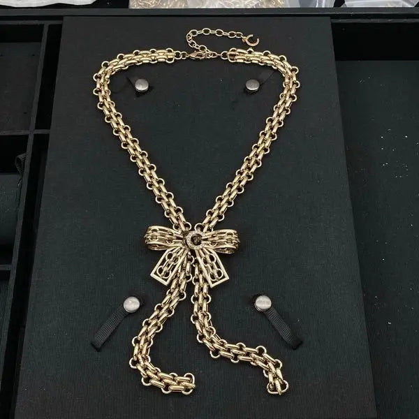 Classic Crystal Pendant Long Chain Brand Necklace Womens Fashion Diamond Designer Necklace Luxury party Jewelry Gift Great Shopping 4You