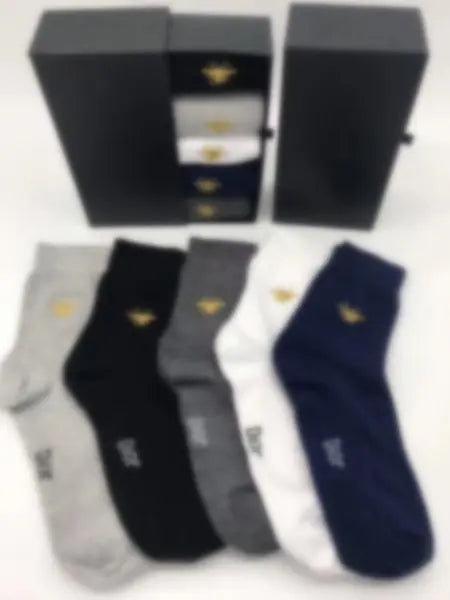 Men's Womens Sports Socks mens socks Fashion Sportsocks Cotton Sweat Absorbing Breathable Short Boat Sock Luxury Letter Print Sportsocks 5 pieces/boxr Great Shopping 4You