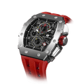 Elemental-TB8204Q（Ship from US） - Silver Red Tsarbomba Watch