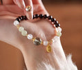 Tiger's Eye Beaded Labubu Stretch Bracelet - Retro Cartoon Playful Style Bracelet with Elegant, Niche and High-End Vibe for Women Great Shopping 4You