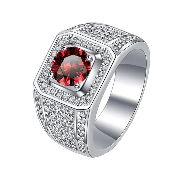 Elegant 925 Sterling Silver Jewelry: Men's Designer Wedding Band Featuring Sparkling Moissanites Great Shopping 4You