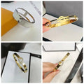 Bangle Bracelet Gold Plated Charm Cuff Bracelet Classic Design Jewelry Womens Bracelet Wedding Party Gifts Jewelry Wholesale Great Shopping 4You