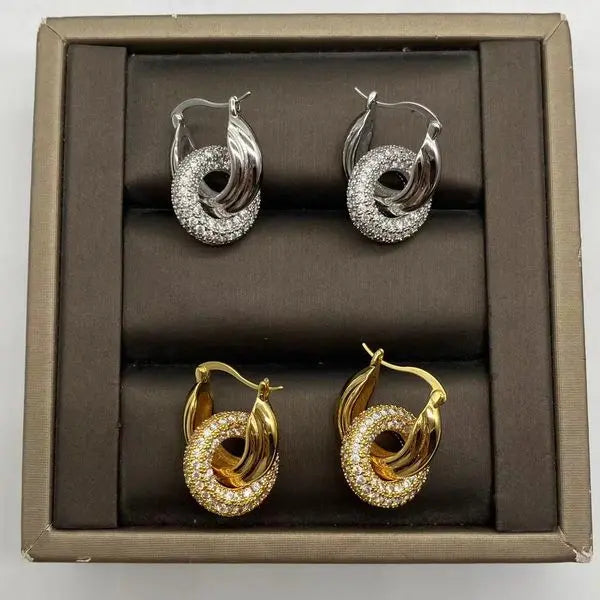 Earrings Designer Ear Stud Crystal Studs High Quality Metal Letter Earring for Women Wedding Earrings Occasions Great Shopping 4You