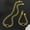 Designer Luxurys Cuban Link Chains Set for Men Women Classic Letters G Necklaces Bracelet Chain Jewelry Sets Fashion Bracelets Necklaces Set High Quality Great Shopping 4You