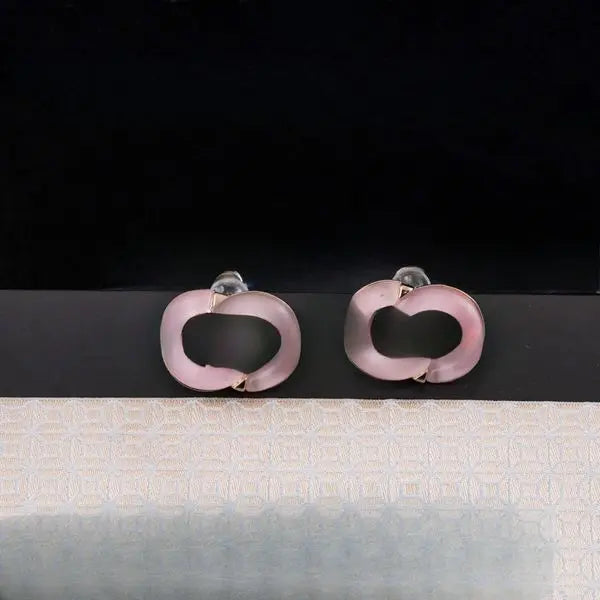 Never Fading Round Designer Womens Ear Stud Earrings Pearl Real Gold Brass Copper Stamp Letter Earring Fashion Elegance Wedding Party Jewelry Accessories F36 Great Shopping 4You