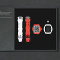 Atomic-Interchangeable Automatic (2-in-1)（IT） - Black White / White Fluororubber+Red Fluororubber Tsarbomba Watch