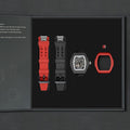 Atomic-Interchangeable Automatic (2-in-1)（IT） - Black White / Black Fluororubber+Red Fluororubber Tsarbomba Watch