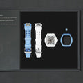 Atomic-Interchangeable Automatic (2-in-1)（IT） - Black White / White Carbon Fiber+Light Blue Fluororubber Tsarbomba Watch