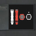 Atomic-Interchangeable Automatic (2-in-1)（IT） - Black / White Fluororubber+Red Fluororubber Tsarbomba Watch