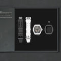 Atomic-Interchangeable Automatic (2-in-1)（IT） - Black / Black Fluororubber+White Fluororubber Tsarbomba Watch