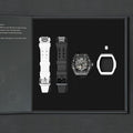 Atomic-Interchangeable Automatic (2-in-1)（IT） - Black / Black Carbon Fiber+White Fluororubber Tsarbomba Watch