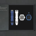 Atomic-Interchangeable Automatic (2-in-1)（IT） - Black / White Carbon Fiber+Dark Blue Fluororubber Tsarbomba Watch