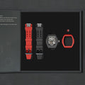 Atomic-Interchangeable Automatic (2-in-1)（IT） - Silver Black / Black Fluororubber+Red Fluororubber Tsarbomba Watch