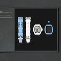 Atomic-Interchangeable Automatic (2-in-1)（IT） - Silver Black / White Carbon Fiber+Light Blue Fluororubber Tsarbomba Watch