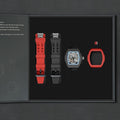 Atomic-Interchangeable Automatic (2-in-1)（IT） - Silver Blue / Black Fluororubber+Red Fluororubber Tsarbomba Watch