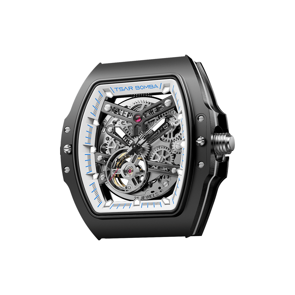 Atomic Interchangeable Watch Head - Automatic-Black White