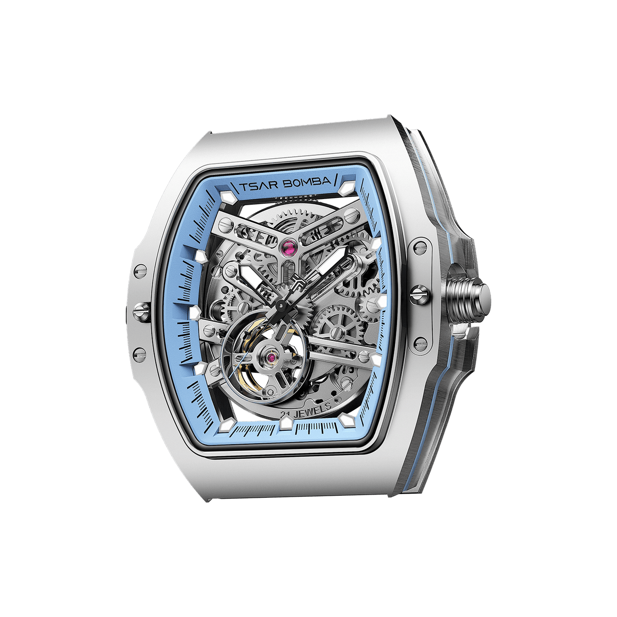 Atomic Interchangeable Watch Head - Automatic-Silver Blue