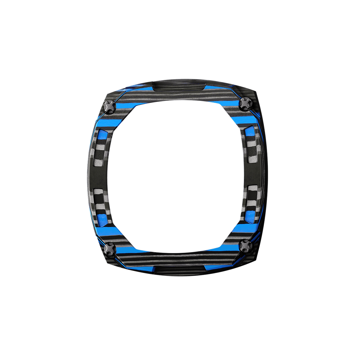 Dark Matter Interchangeable Automatic Watch Bezel - Carbon Fiber Blue