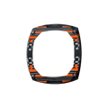 Dark Matter Interchangeable Automatic Watch Bezel - Carbon Fiber Orange