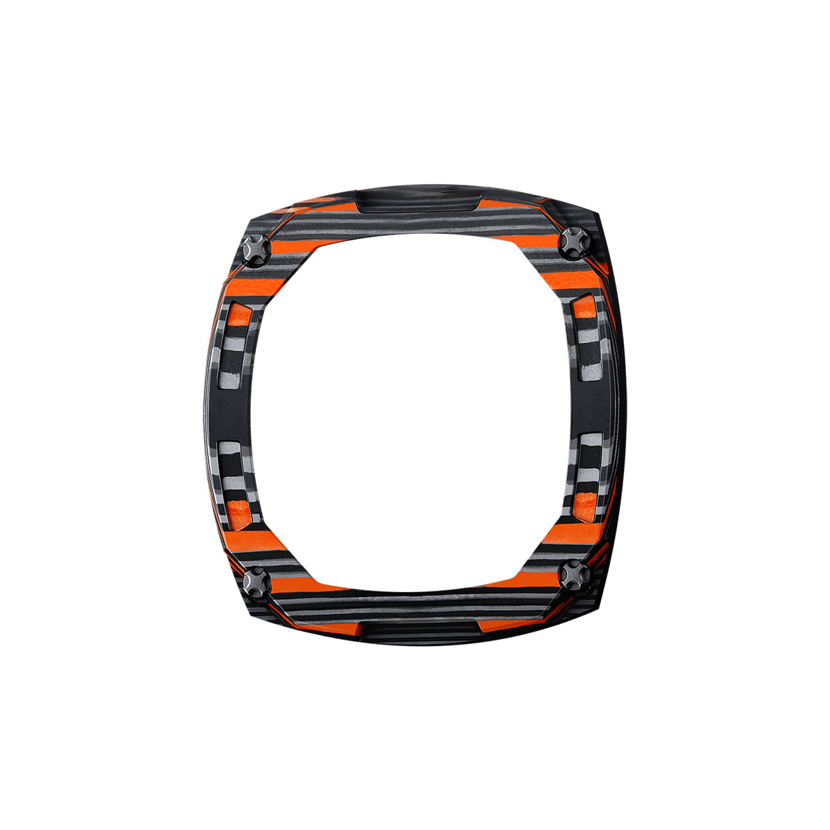 Dark Matter Interchangeable Automatic Watch Bezel - Carbon Fiber Orange