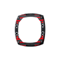 Dark Matter Interchangeable Automatic Watch Bezel - Carbon Fiber Red