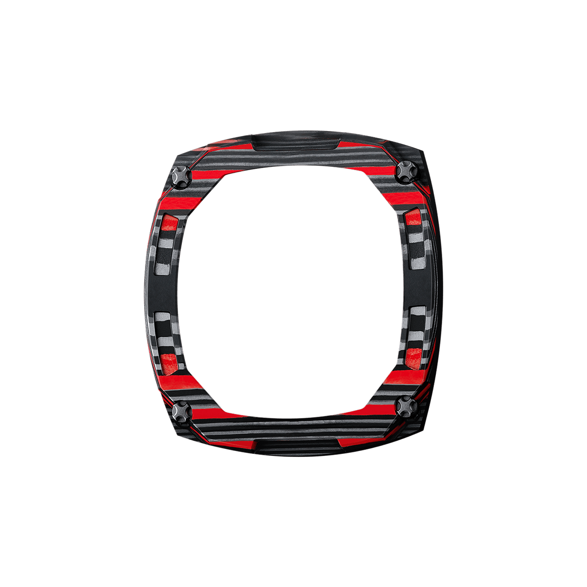 Dark Matter Interchangeable Automatic Watch Bezel - Carbon Fiber Red