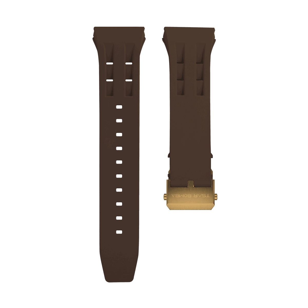 Atomic Interchangeable Strap - Deployant Clasp-Brown