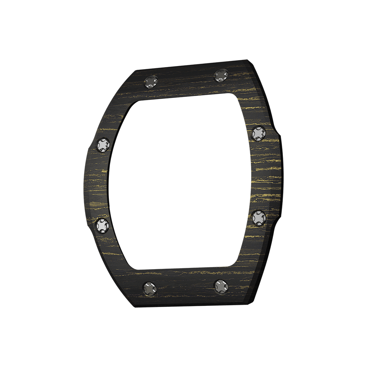 Atomic Interchangeable Bezel - Carbon Fiber-Black Gold