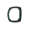 Dark Matter Interchangeable Automatic Watch Bezel - Carbon Fiber Green