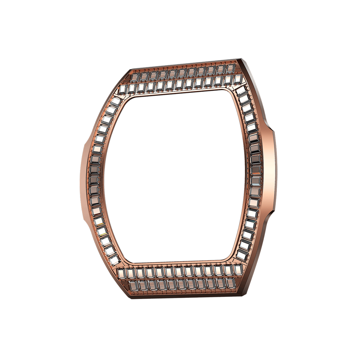 Atomic Interchangeable Bezel - Square Diamond-Rose Gold